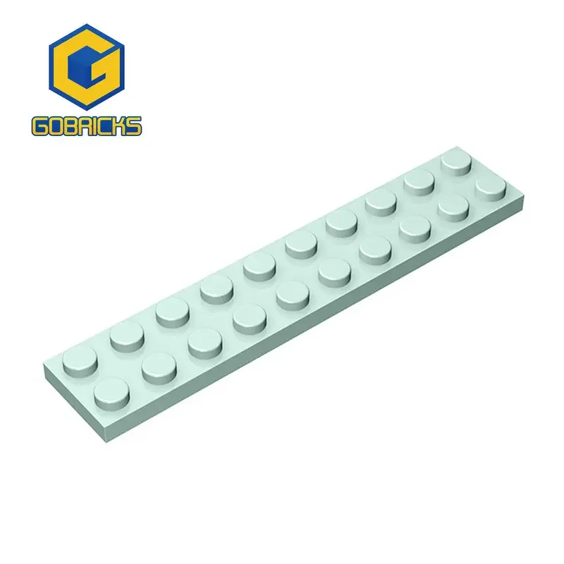 Gobricks 1 Stuks Moc Plaat 2X10 Bakstenen Compatibel Met 3832 Model Bouwstenen Onderdelen Kinderen Assembleert Puzzel Verjaardag Speelgoed