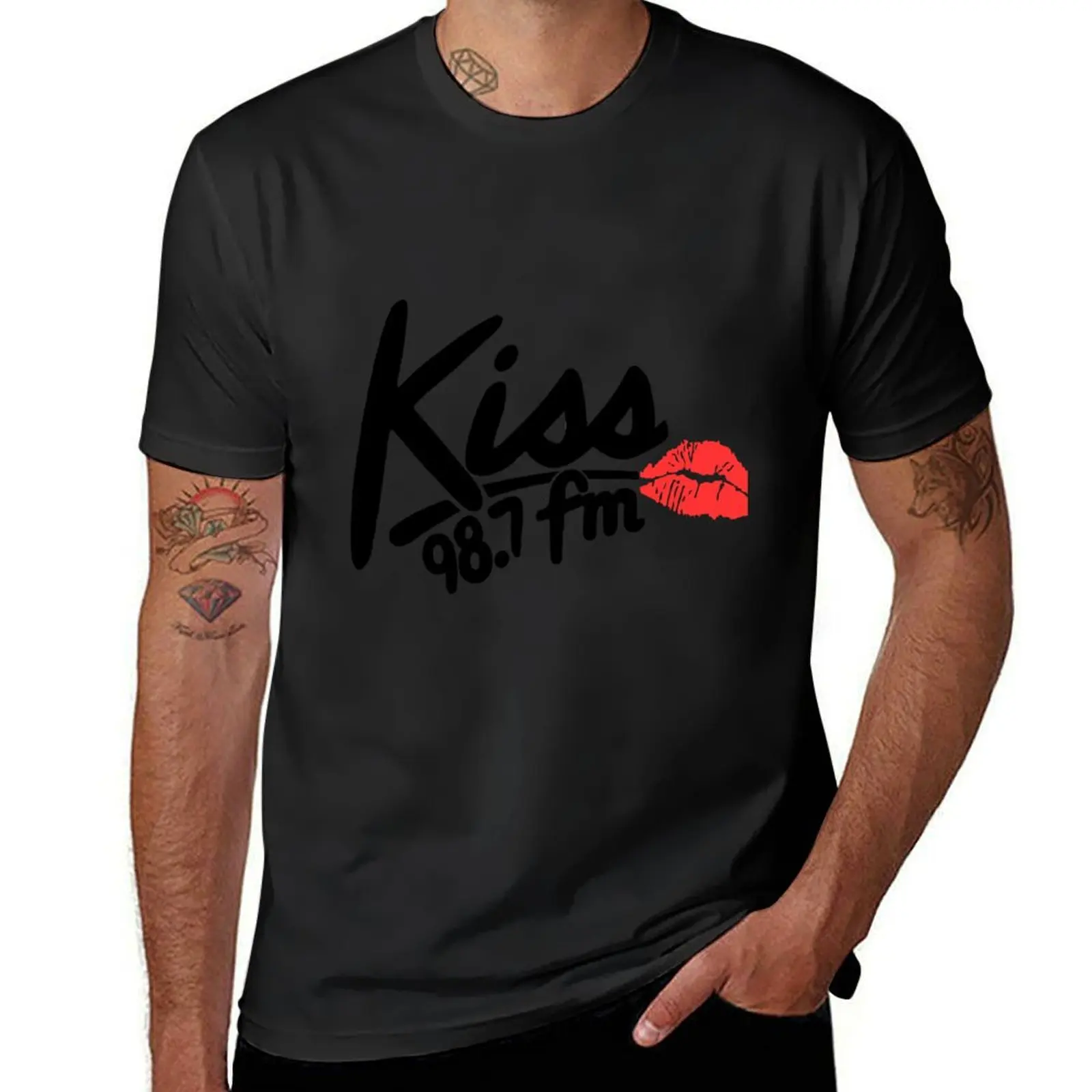 

98 7 Kiss Fm Classic Style - Women Fashionable s - Trending T-Shirt oversizeds for a boy t shirts for men cotton