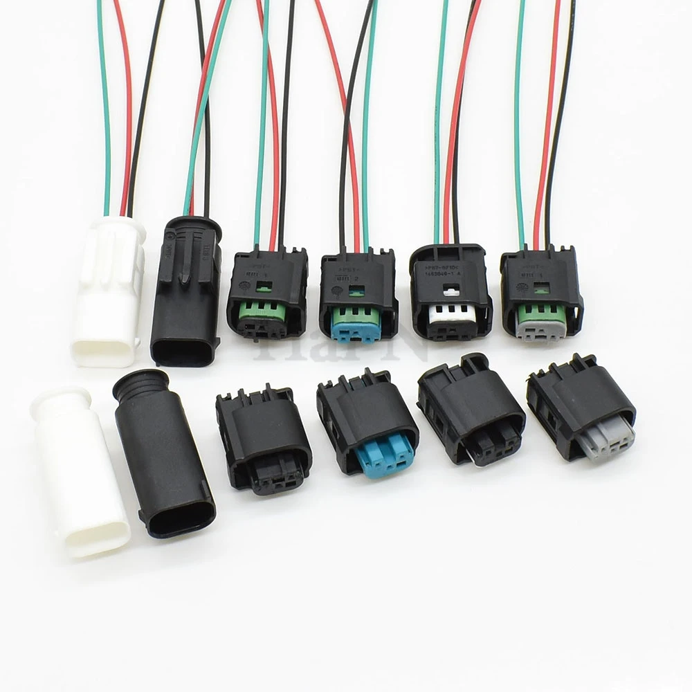 1 Set 3 Pin PDC Parking Sensor Wire Harness Plug 2-967642-1 1J0 972 483 A 8E0971934 Car Waterproof Cable Socket 1-967167-6