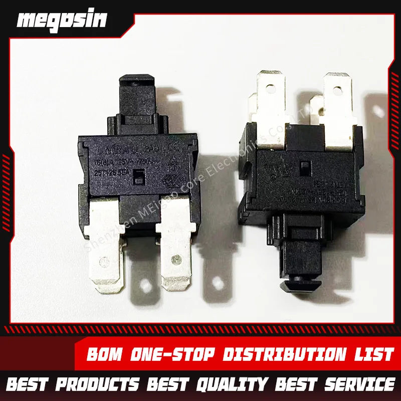 5pcs/lot Electric hot pot vacuum cleaner button switch 4-pin unlocked reset switch 250V 8A water heater button switch