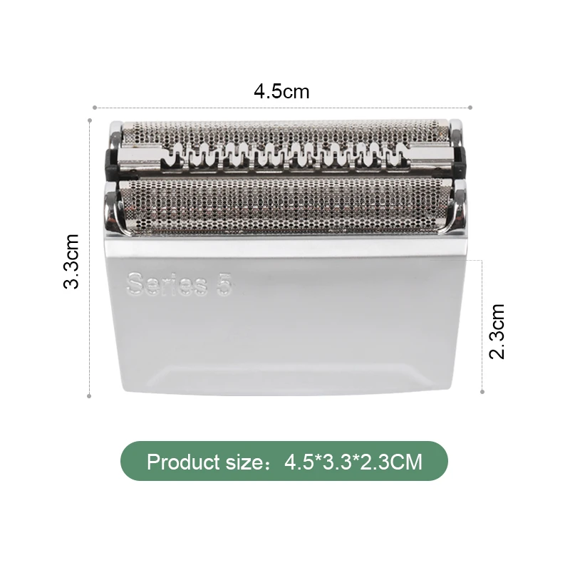 Suitable for Braun 52S Raster Assembly, Silver High-End Edition, for the entire blade head of the 5 Series electric shaver