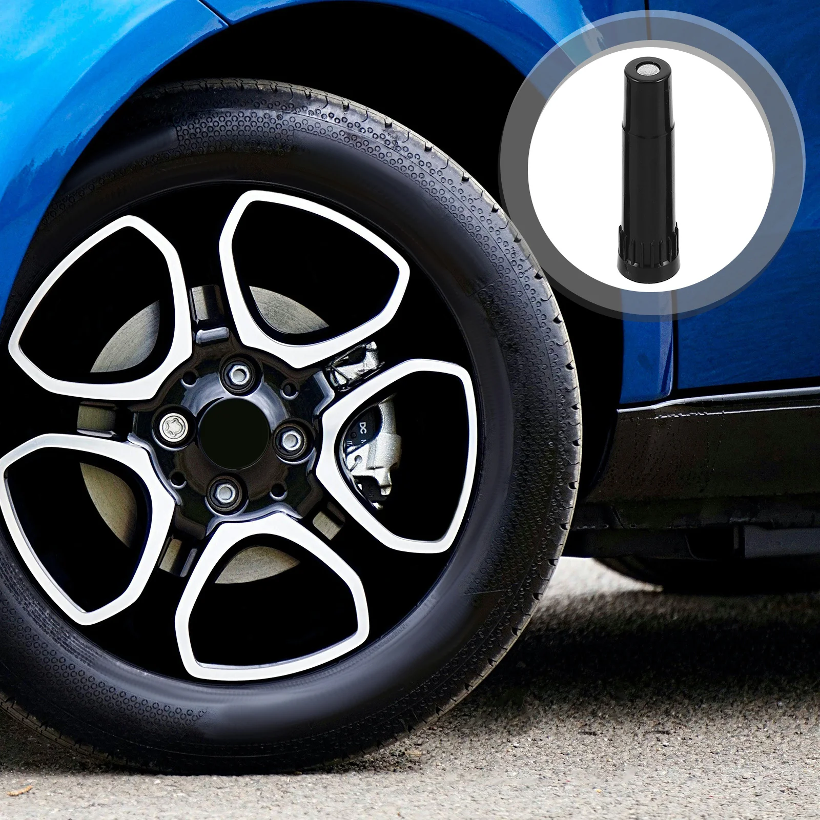 

4Pcs 39mm Plastic Valve Stem Extension Caps for Car Truck Tire Valve Extenders Easy Installation Tire Inflation