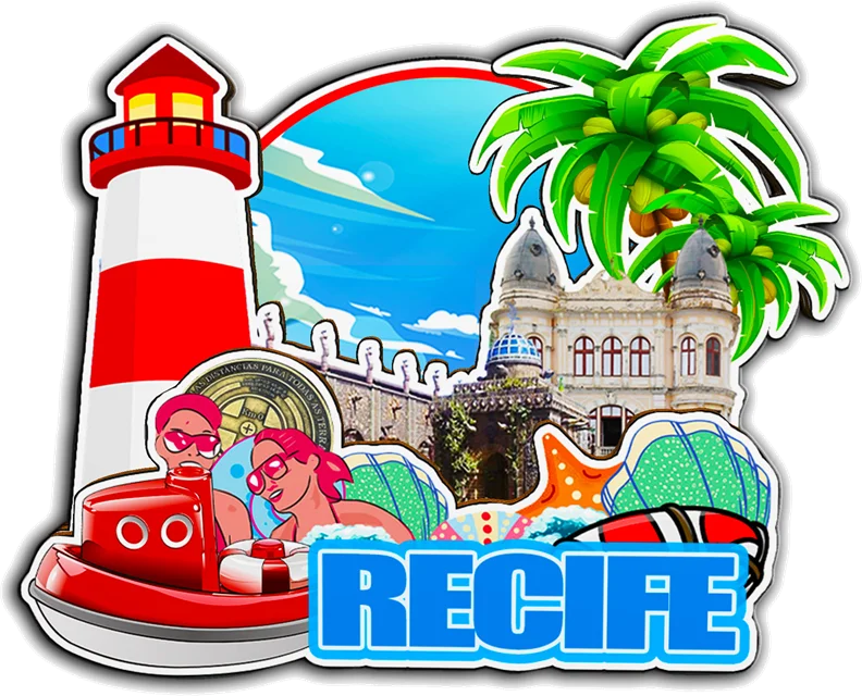 مغناطيس ديكور لـ Florianopolis Manaus Salvador Recife Sao Paulo Rio de Janeiro البرازيل مدينة معلم هدايا تذكارية فريدة من نوعها