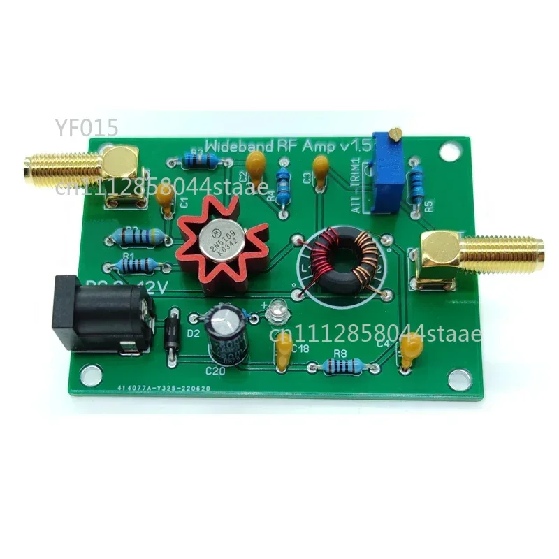 1MHz-500MHz Wideband RF Signal Amplifier Board Universal RF AMP Module DC 12V For Signal Test Equipment