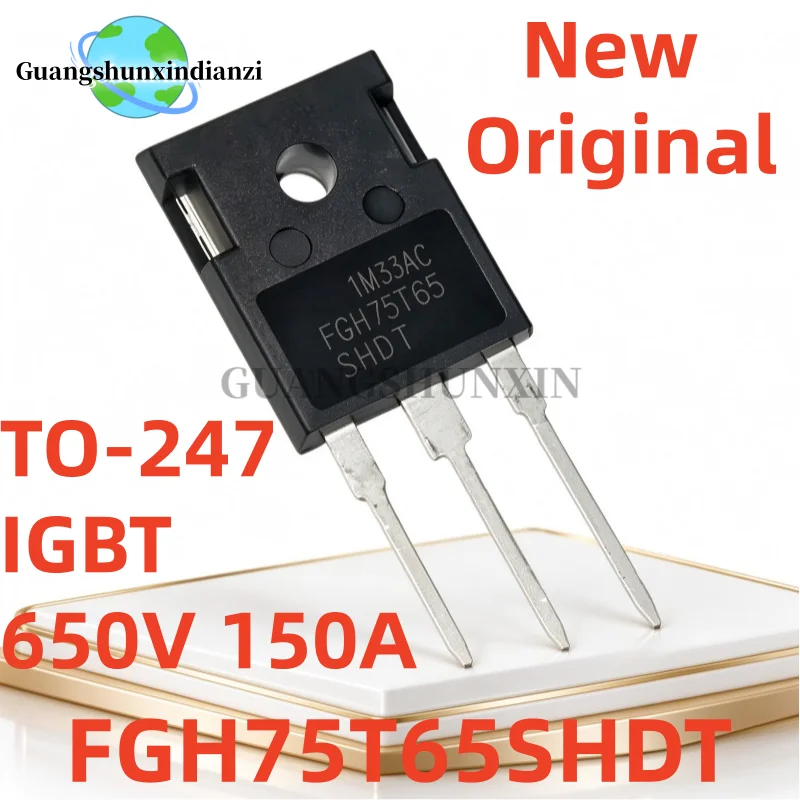5PCS-10PCS FGH75T65SHDT Imported Original TO-247 FGH75T65 75T65 IGBT 650V 150A High-Power Transistor In Stock