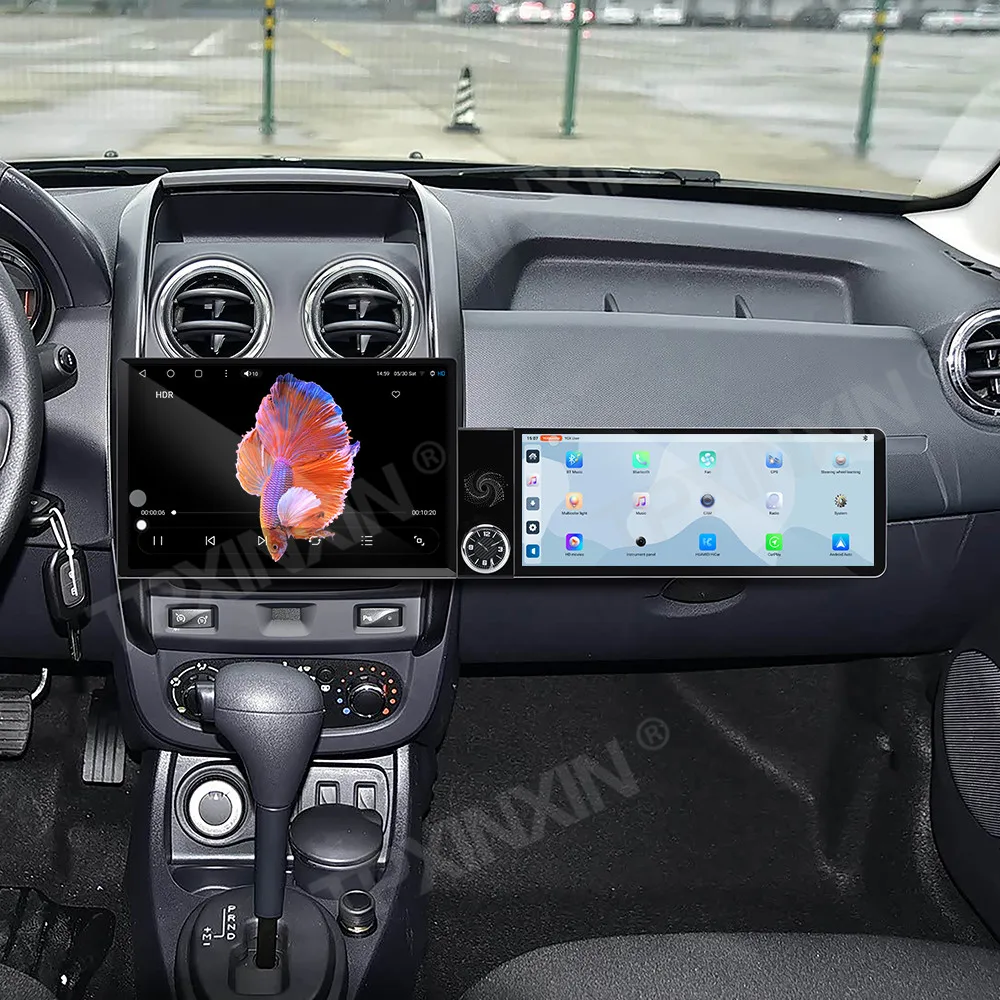 Different Type Dual Screen Car Radio For Renault Duster 2015-2023 Car Multimedia Video Player GPS Navigation Carplay Head Unit