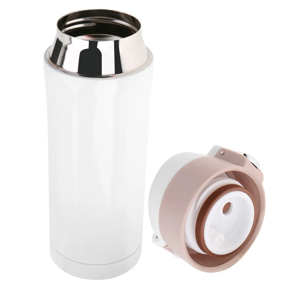 Rustless Bounce Lid Tumbler Leakproof Lock Vacuum Inner Lock Buckle Cup 350Ml One Click Open Travel Mug Outdoor Trip