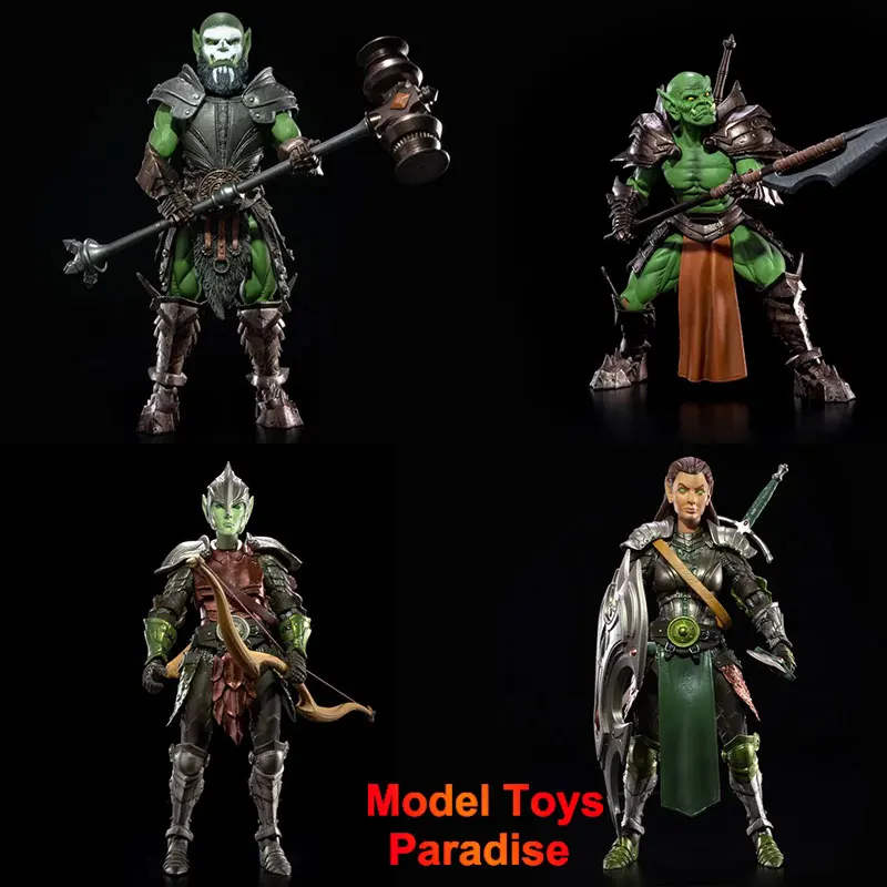 1/12 Scale Soldier Four Knights Mythical Legion Orc Elves Full Set 7inch Women Men Action Figure Collectible Toys Gifts