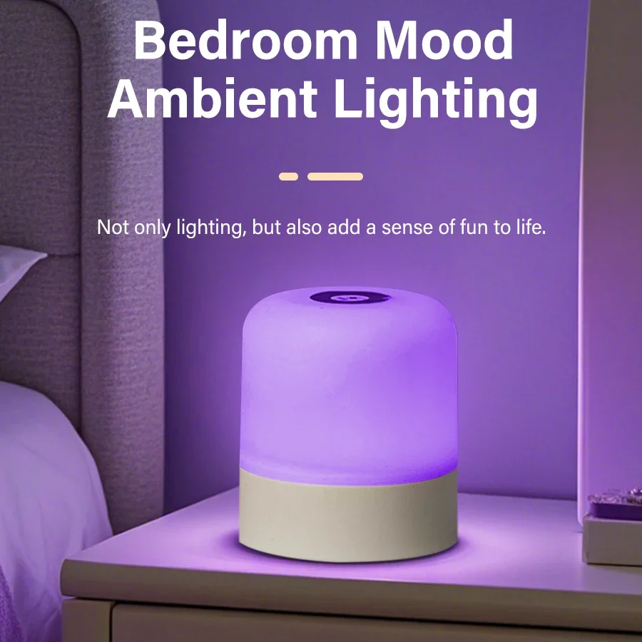 

Touch LED Night Light USB Table Lamps Rechargeable Dimmable Bedside Light for Bedroom Decor Home Christmas Gift Child Night Lamp