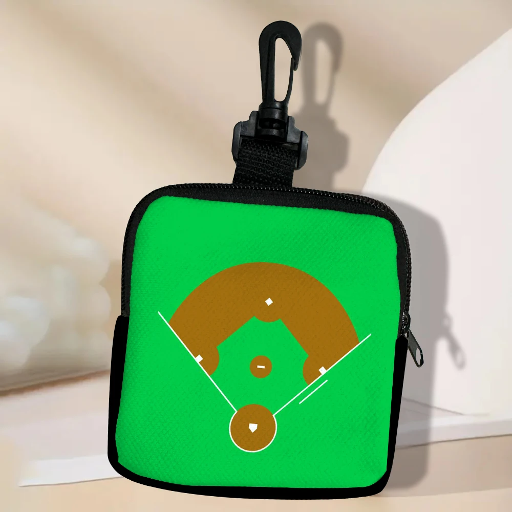 

Baseball New Simple Coin Wallet Zipper Mini Wallet Portable Wallet Card Holder Short Wallet For Women And Men 2.28