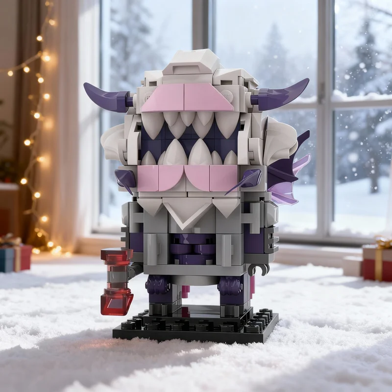 183pcs MOC Doom Wintherin Slayer Headz Series Building Blocks Assembly Pack Display Model Collectible Toy Gift For Collectors