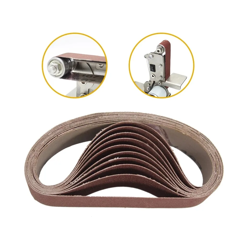 10pcs 30*330mm Sanding Belt 40-1000Grit Grinding And Polishing For Angle Grinder For Angle Grinder Metallurgy Machinery