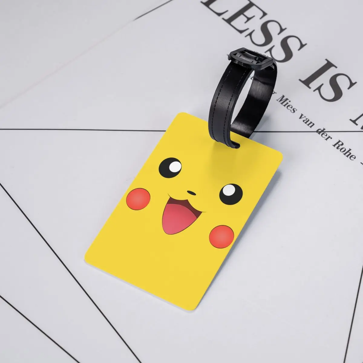 Tag bagasi kustom Pokemon Pikachu Tag bagasi penutup privasi Label ID