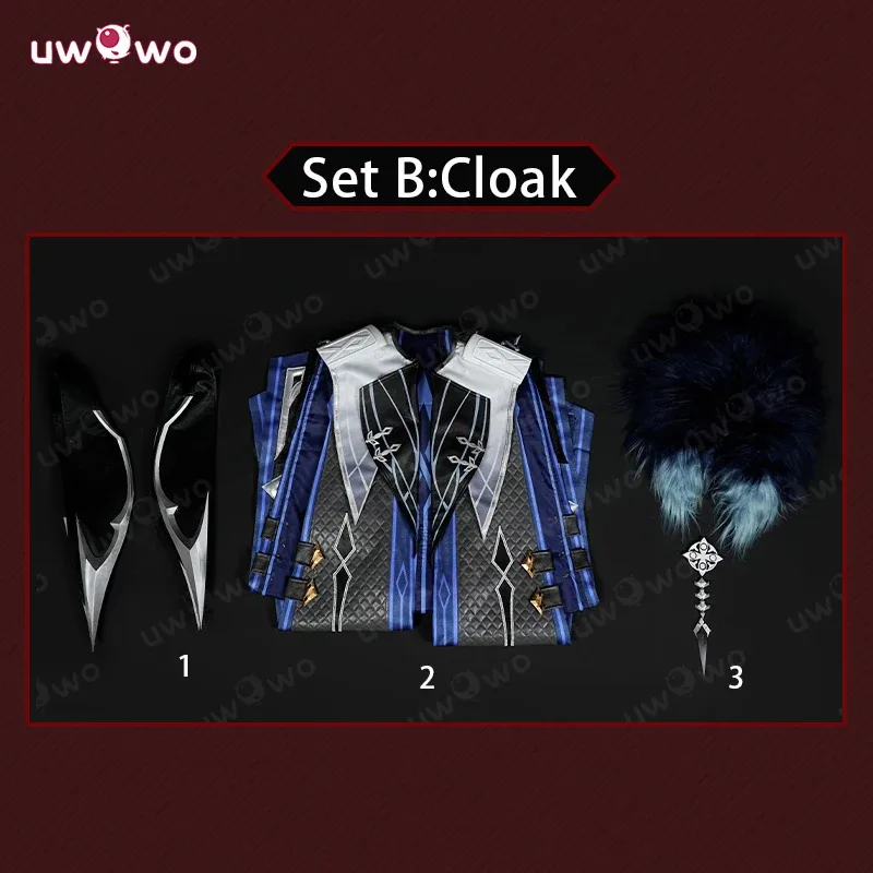 UWOWO Collab Series:Capitano Косплей Игра Genshin Impact Fatui Harbingers Il Capitan Косплей Костюм Новый наряд Хэллоуин Cos