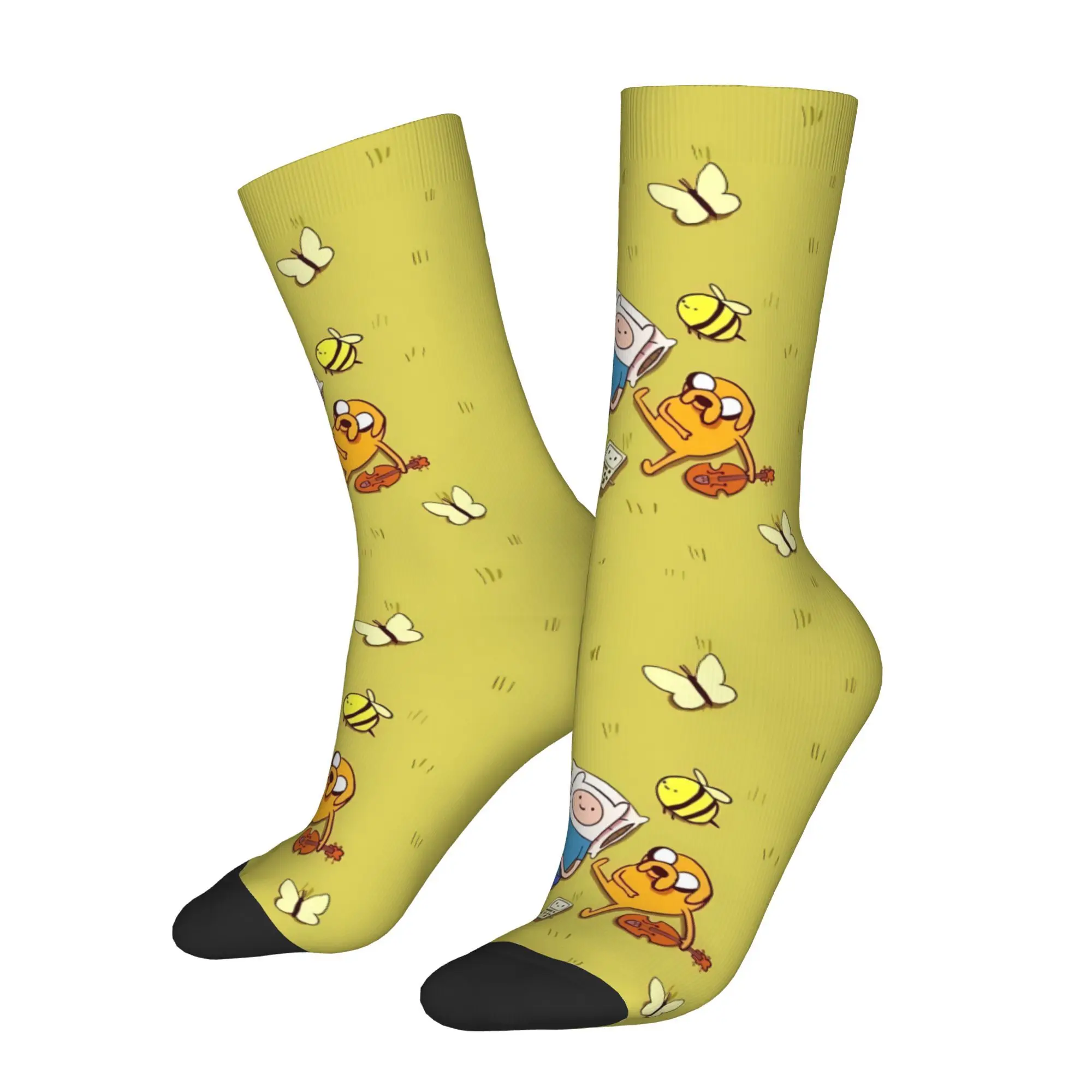 

Magic Dogs and humans Adventure Time Sock Printed Man Polyester