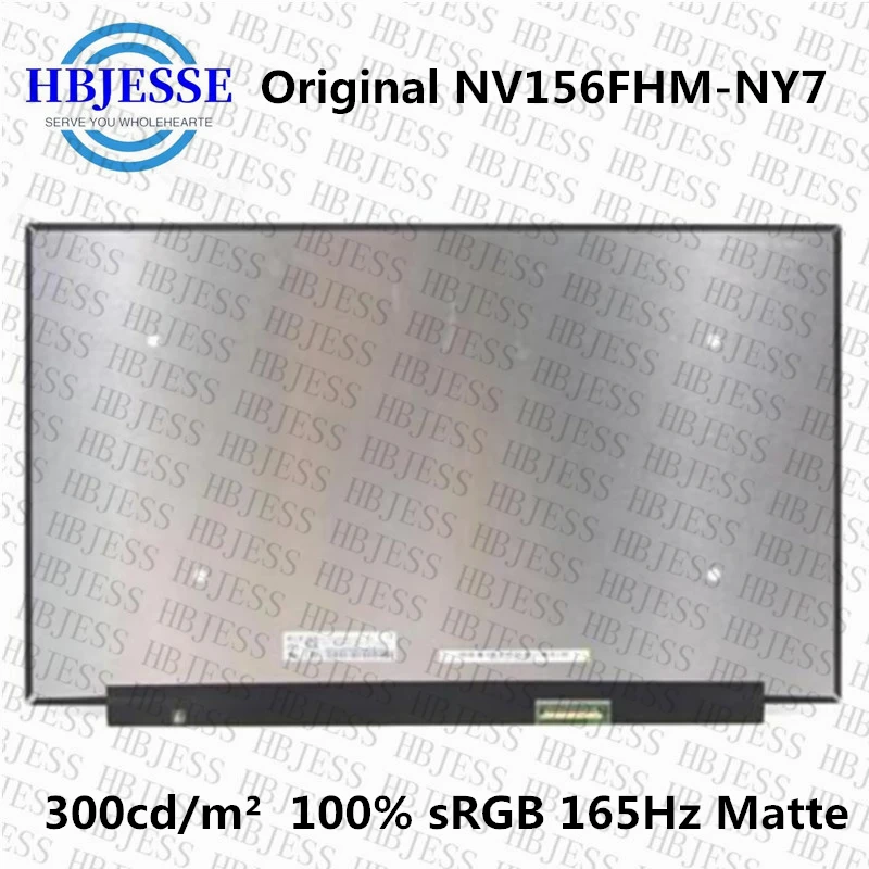 Original 15.6'' LED Display Panel NV156FHM-NY8 Fit NV156FHM-NY7 B156HAN12.H eDP 40 Pins 165HZ IPS 1920*1080 Laptop LCD Screen