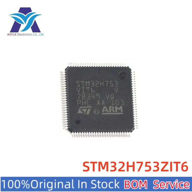 

IN STOCK STM32H753ZIT6 STM32H753 32-bit Arm® Cortex®-M7 480MHz MCUs, 2MB Flash, 1MB RAM, 46 com. and analog interfaces, crypto