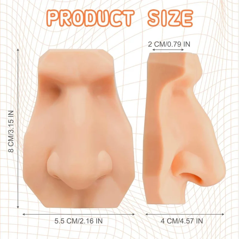 Simulated Silicone Injection Practice Nose Model Rhinomodeling Rhinomodelation Mannequin Teaching Tools