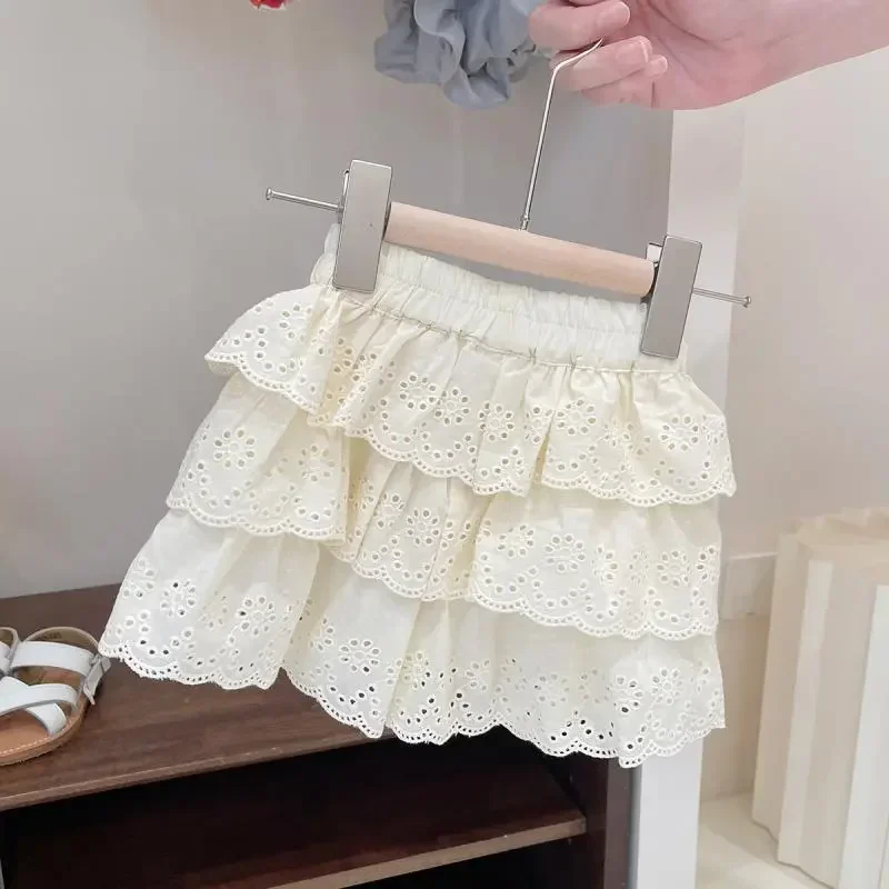 Children's Summer Lace Shorts Baby Girl Skin-friendly Pure Cotton Shorts