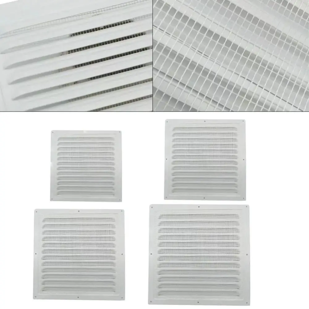 Aluminum Alloy Air Vent Grille Air System Net Cover Screen Exhaust Outlet Window Square Vent Metal Heating Cooling Vents Plate
