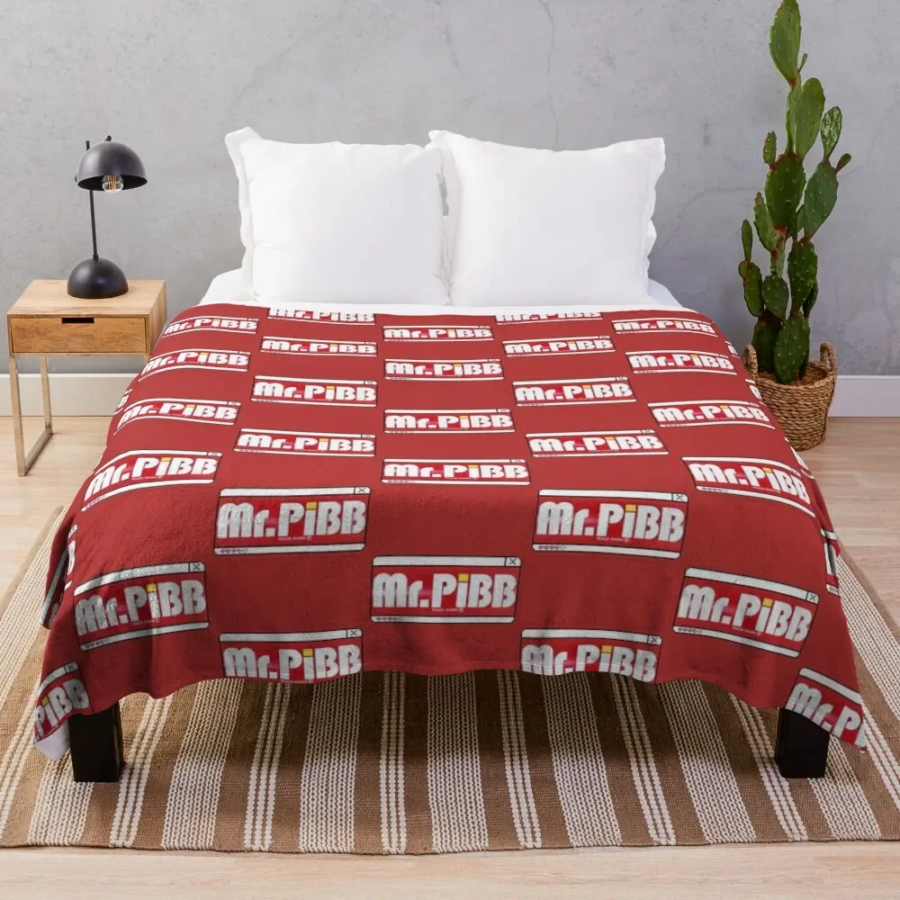 Mr. Pibb Throw Blanket Decorative Sofas Bed Fashionable Single Blankets