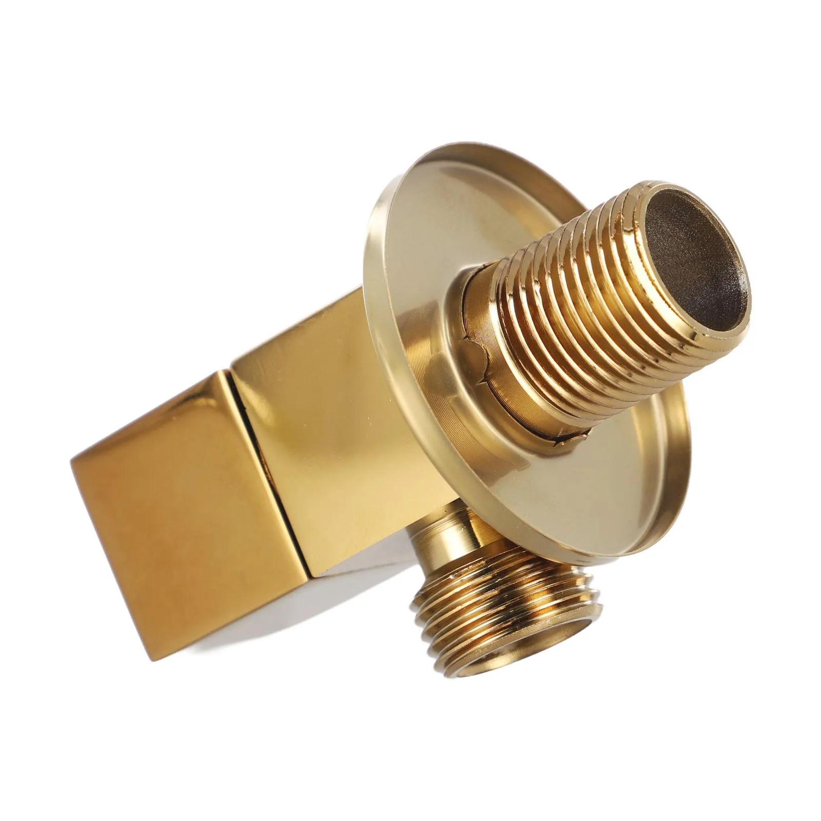 

For Low Medium High Water Pressure System Triangle Valve Male Thread 0.8 MPa Anti-Rust Chrome Plating Convenient Easy Operation