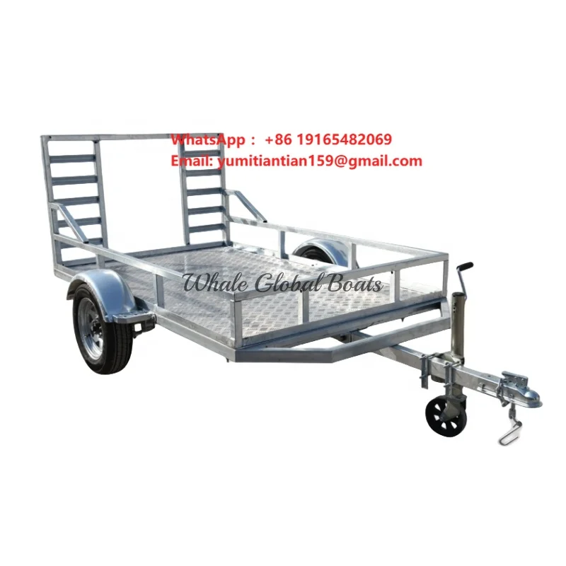 Hot-dip Galvanized Steel Motorboat Flat Trailer MFT390