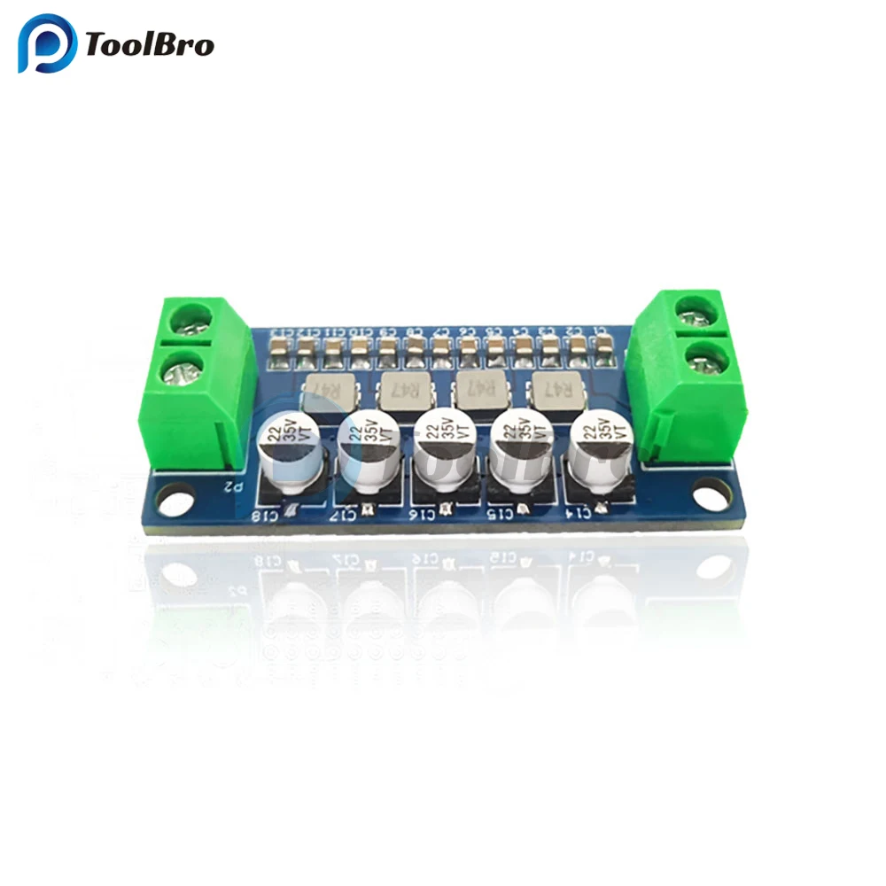 DC 0-35V Power Filter Module Low Pass Filter Bass Subwoofer Preamp Amplifier Board Audio Decoder Board Single Power Supply