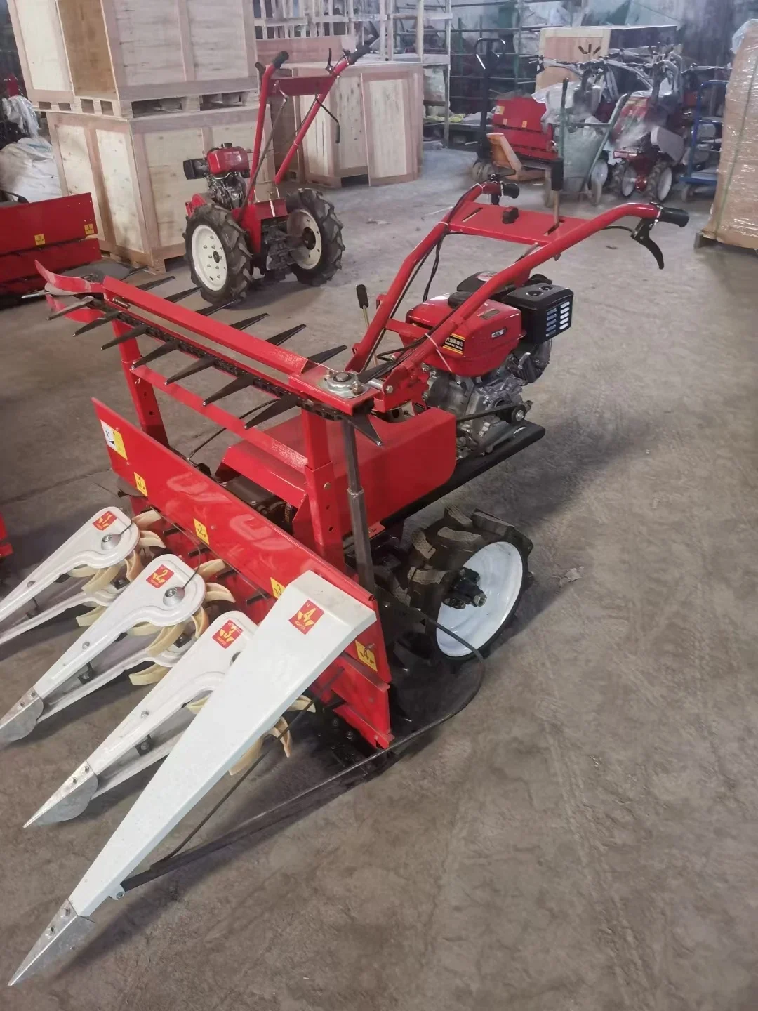 7HP/170F Engine Maize Harvesting Machine Corn Rice Wheat Straw Harvester Reaper for Agricultural Use Straw Stripping Machine