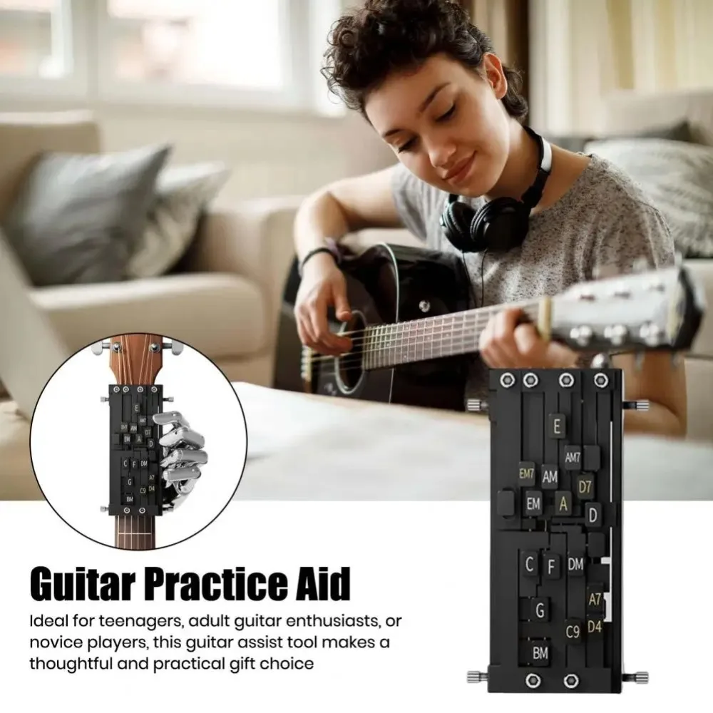 Chord Learning System Guitar Chord Trainer One-key Assistant Learning Guitar Aid Chords Trainer Chord Presser