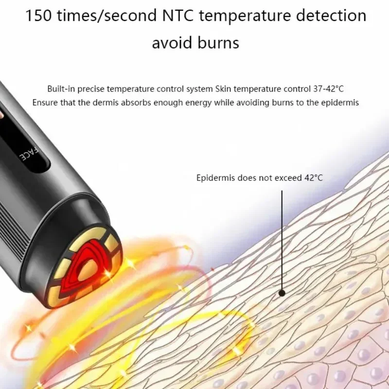 Machine de beauté du visage à 7 avantages de base, radiofréquence, raffermissement de la peau, équipement de beauté à lumière rouge EMS pour Anti-rides