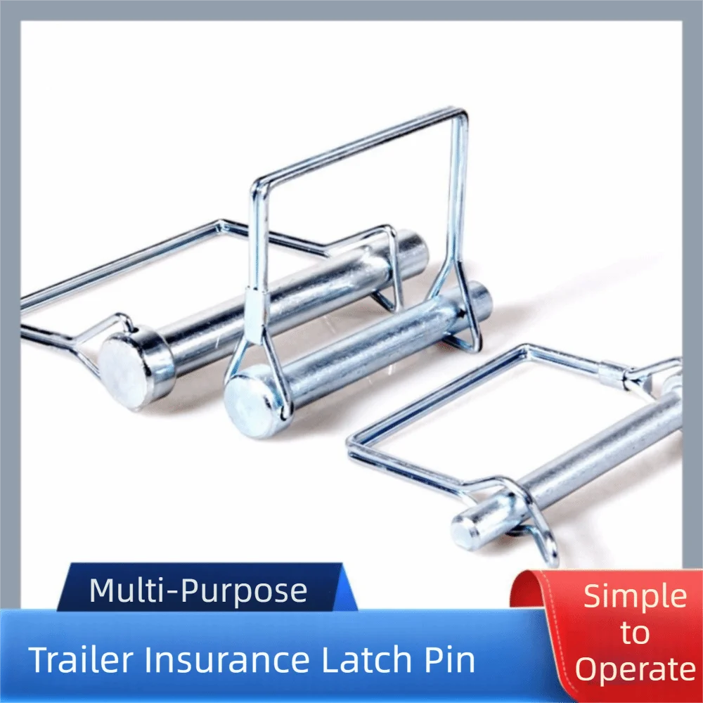 10Pcs Heavy Duty Square Locking Pin Square Shaft Pull Ring Safety Coupler Pin Towing Spring Safety Quick-Release Pin RV
