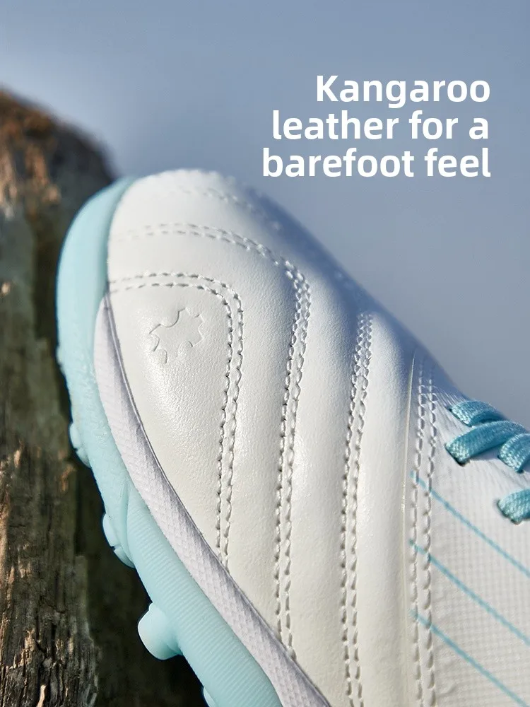 

Collaborative Long Song pro Fooall oes Men's Adult High Top Kangaroo Skin TF Spike Anti-Slip o Absorption Wea...