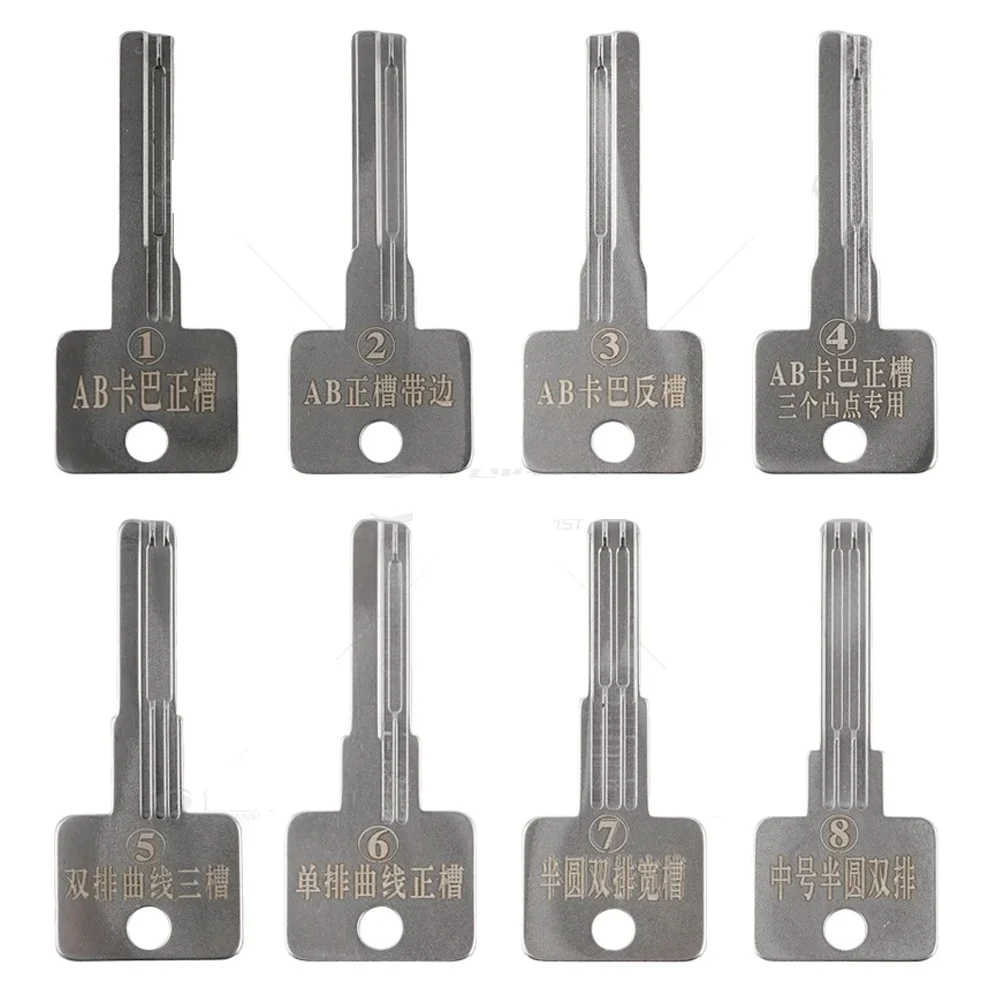 30PCS/SET Integrated Needle-Free Tin Foil Shaking Spoons Tools Stainless Steel For Locksmith Tools