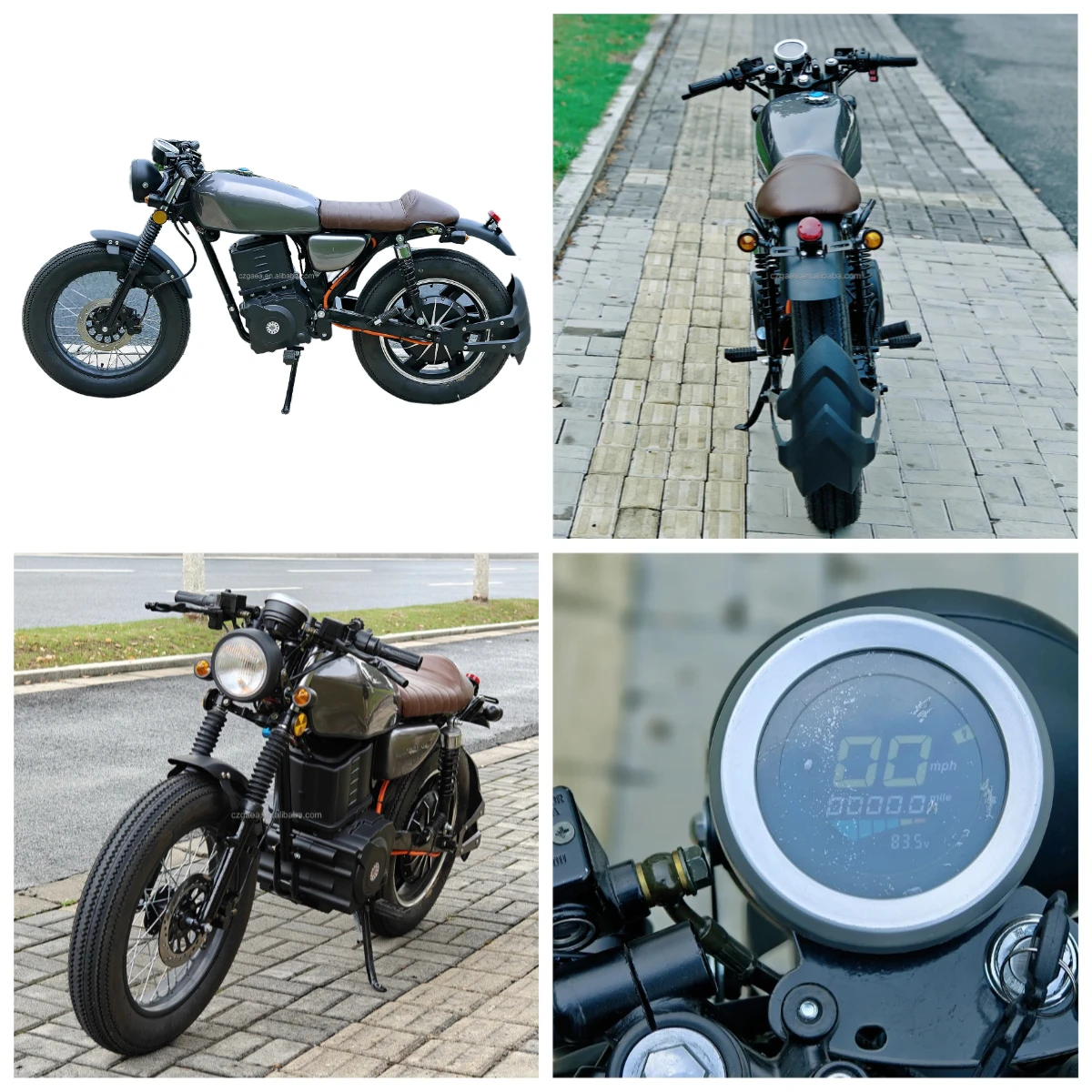 

Электрический мотоцикл Retro CG 72 В 3000 Вт 5000 Вт с 12-дюймовыми шинами 70 км/ч для взрослых