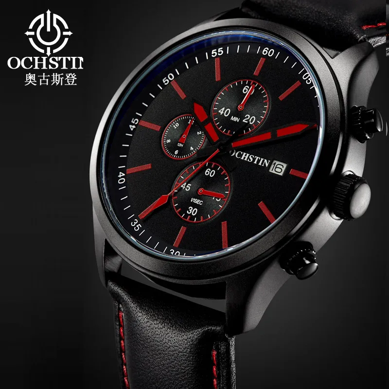 OCHSTIN Hot Model 2024 Avenger Series Watch Japan OS10 Multifunctional Quartz Movement Business Light Luxury Men's Quartz Watch