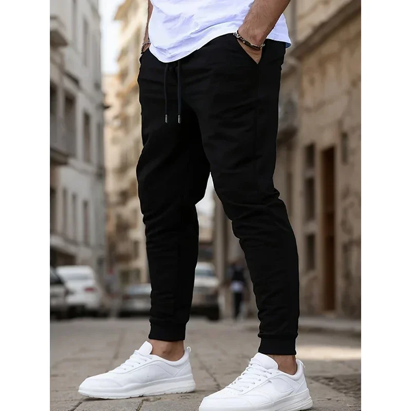 Pantaloni da jogging estivi da uomo ideali per la corsa Fitness Pantaloni sportivi traspiranti per l'allenamento Pantaloni casual alla moda