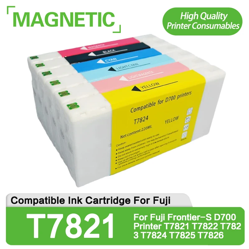 New D 700 D-700 T7821-T7826 Ink Cartridge Dye-based Ink For Fuji Frontier-S D700 Printer T7821 T7822 T7823 T7824 T7825 T7826