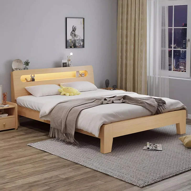 Nordic Double Bed Minimalist Free Shipping Fashionable Designer Beds High Quality Light Luxury Cama De Casal Home Furnitures