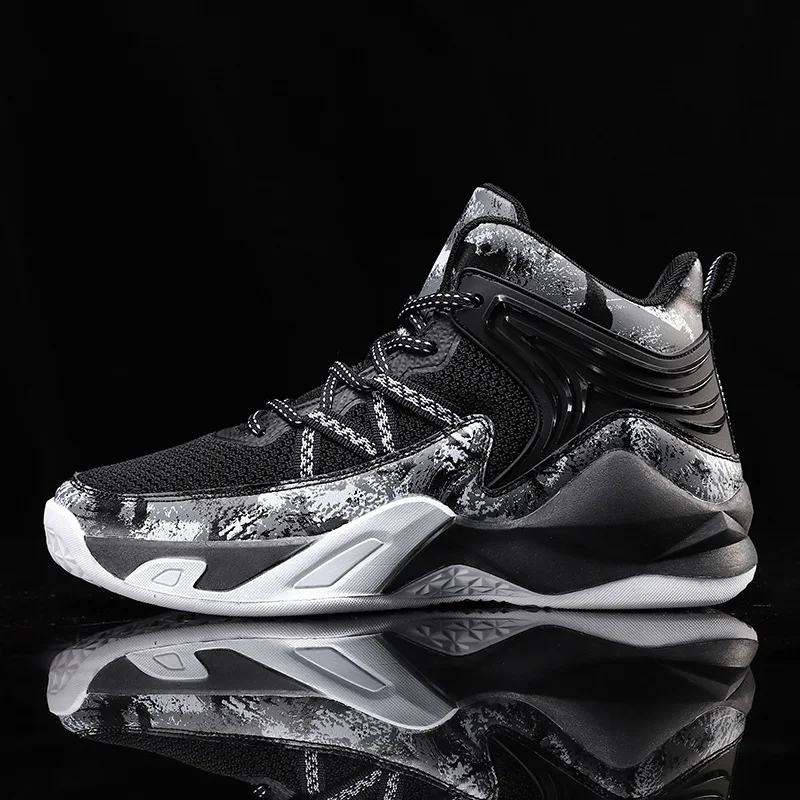 

2026 2024 Spring New Men's Shoes Colorful High Top Breathable Men's Casual Sports Shoes Trendy And Versatile Basketball Shoes