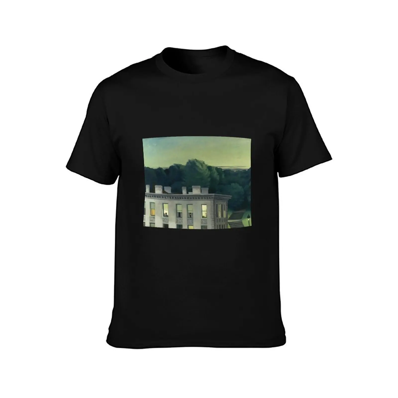 The House at Dusk by Edward Hopper (1935). American Neoclassicism T-Shirt t shirt man casual T-Shirt