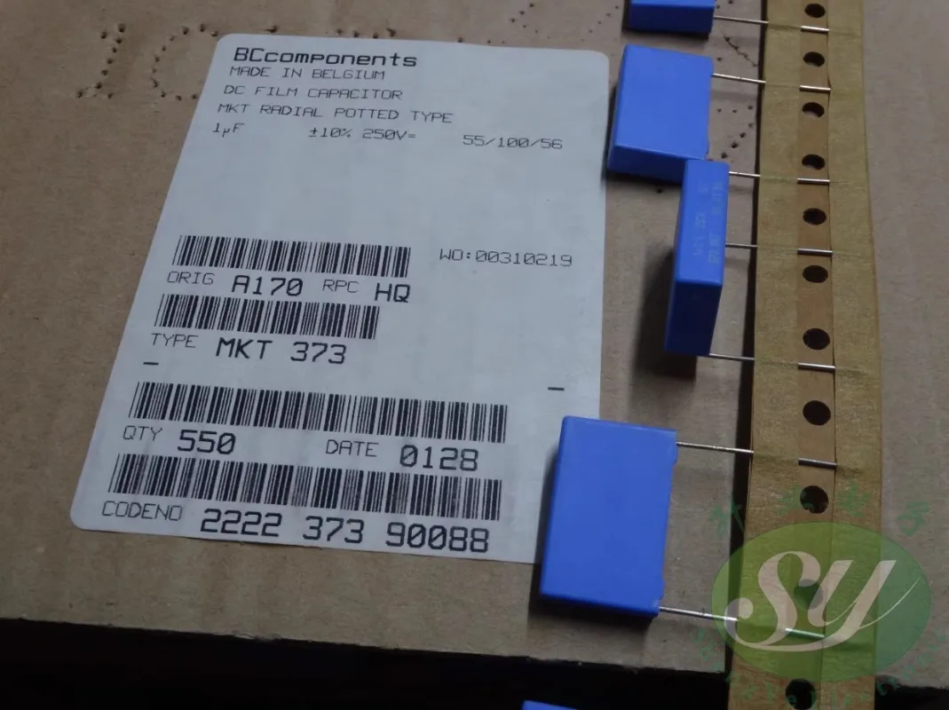 5PCS BC MKT373 1.0uf/250V 1u0 1uf 105 Brand New 22mm Film Capacitor