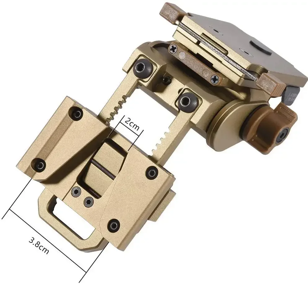 L4G24 NVG Metall Helm Halterung Einstellbare Metall Aluminium Taktische Helm Für PVS15/18 Nachtsicht Brille Halterung – Detail 7