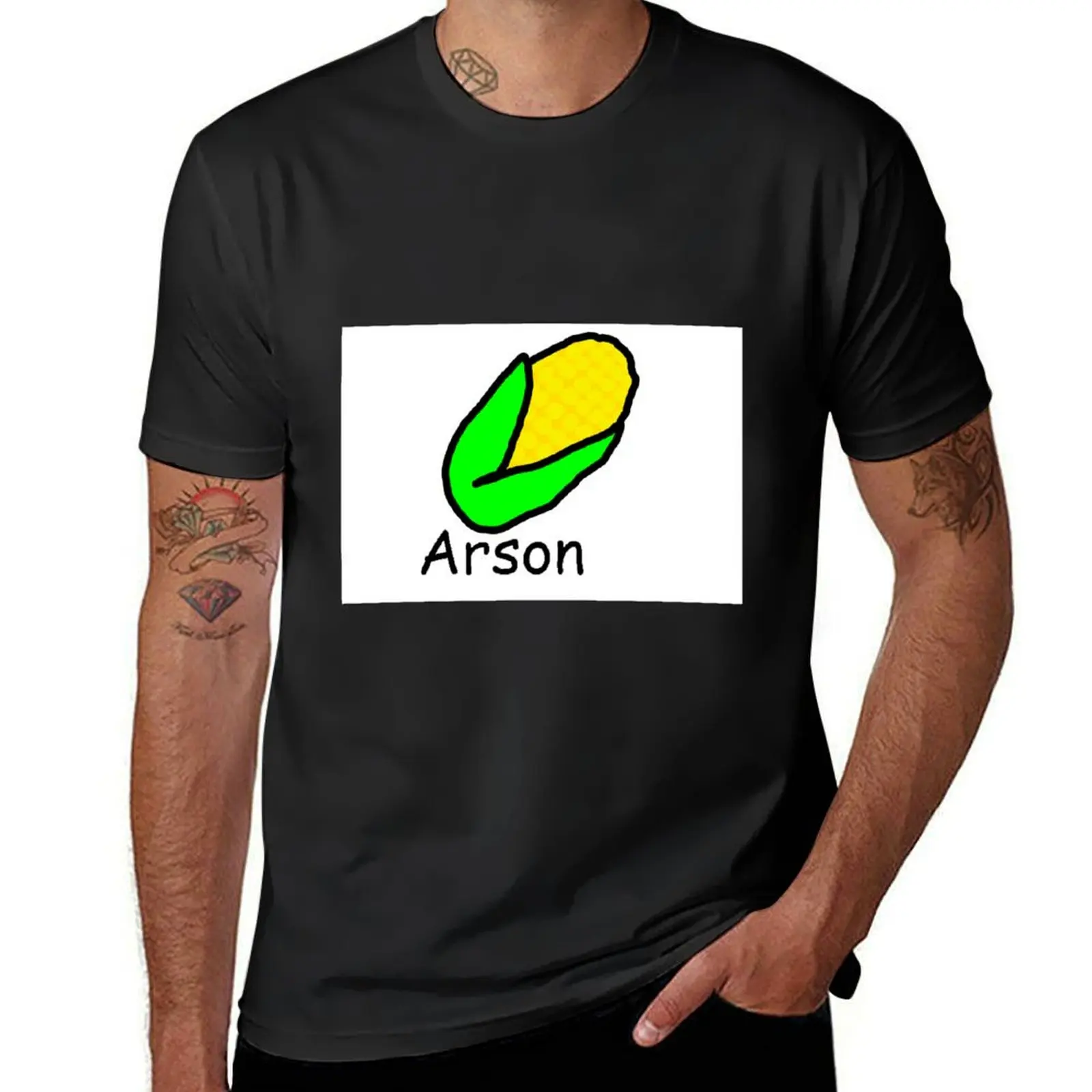 

Corn arson :) T-Shirt quick-drying customs animal prinfor boys black t-shirts for men