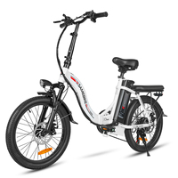 Samebike CY20 Folding Electric Bike Adults City ebike with 36V 12Ah Removable Battery Electric Bicycle