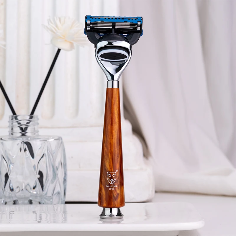 safety razor, metal handle high quality shaving razor , replaceable blade razor