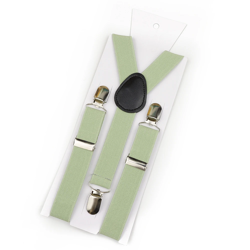 بلون حزام الأطفال الحمالات البوليستر Y-الظهر قابل للتعديل مشبك مرن على الأقواس الأعمال بدلة الزفاف الملحقات