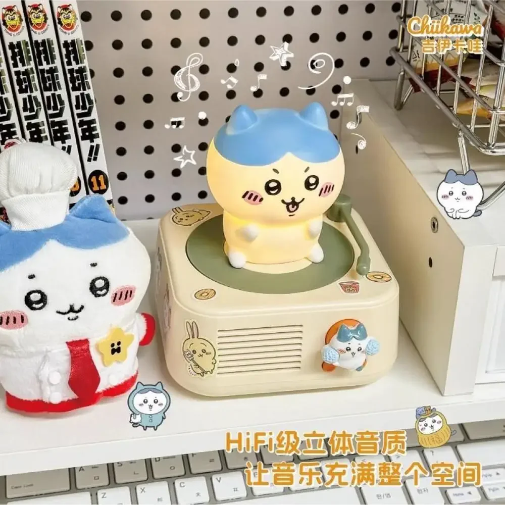 

Милый подарок на день рождения Chiikawa, Bluetooth-динамик, портативный беспроводной аудио мультфильм Usagi Hachiware, ретро-машина для записи, подарок для девочек