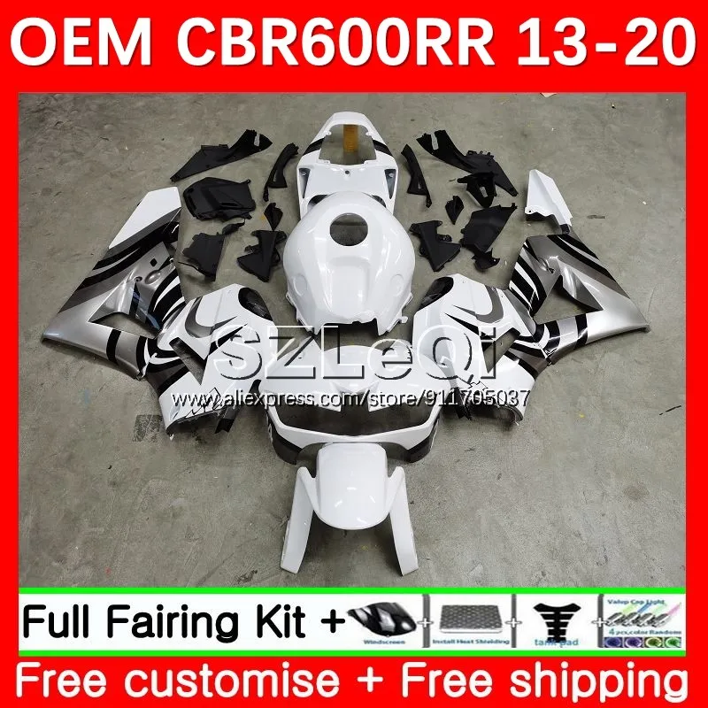 Fairing For HONDA CBR600RR CBR 600CC White black 600RR 600 CC F5 13 14 15 16 17 40No.178 CBR600 RR 2018 2019 2020 2021 2022 2023