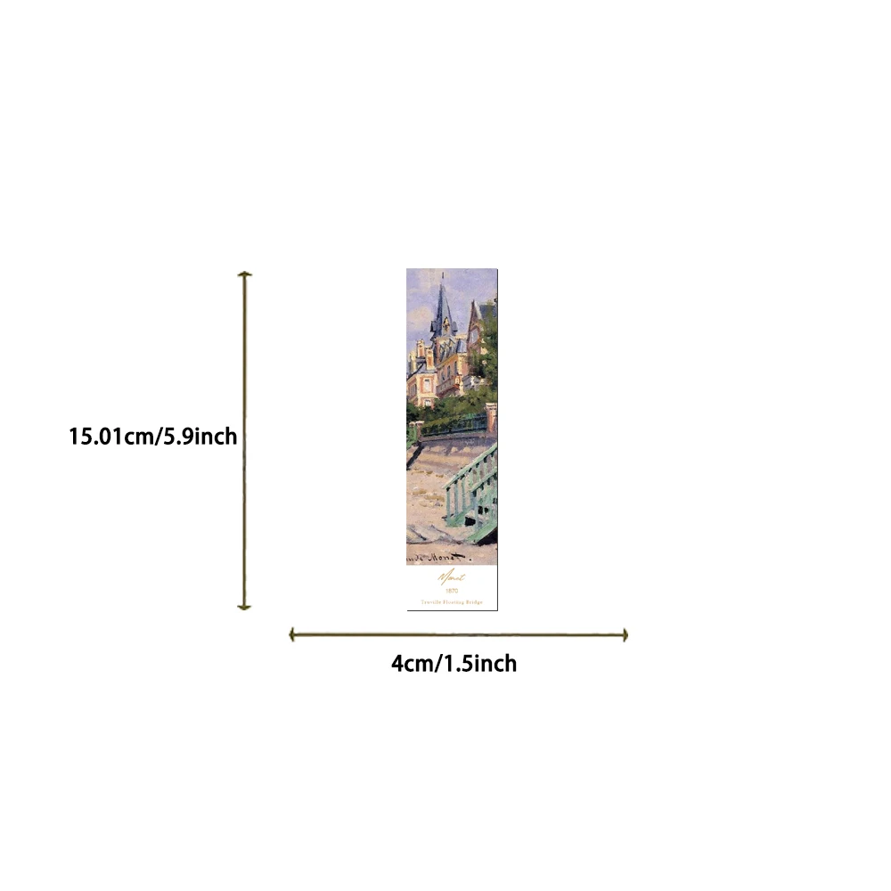 30pcs World Classic Painting Bookmark Retro Oil Painting Decoration Reading Book Page Markings Bookmarks